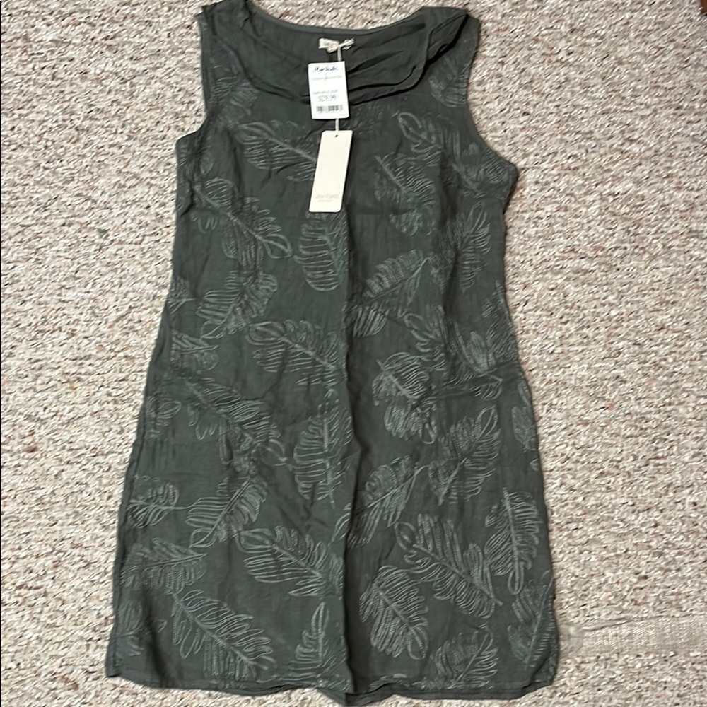 Green Sleeveless Sheath Midi Dress Crew Neck